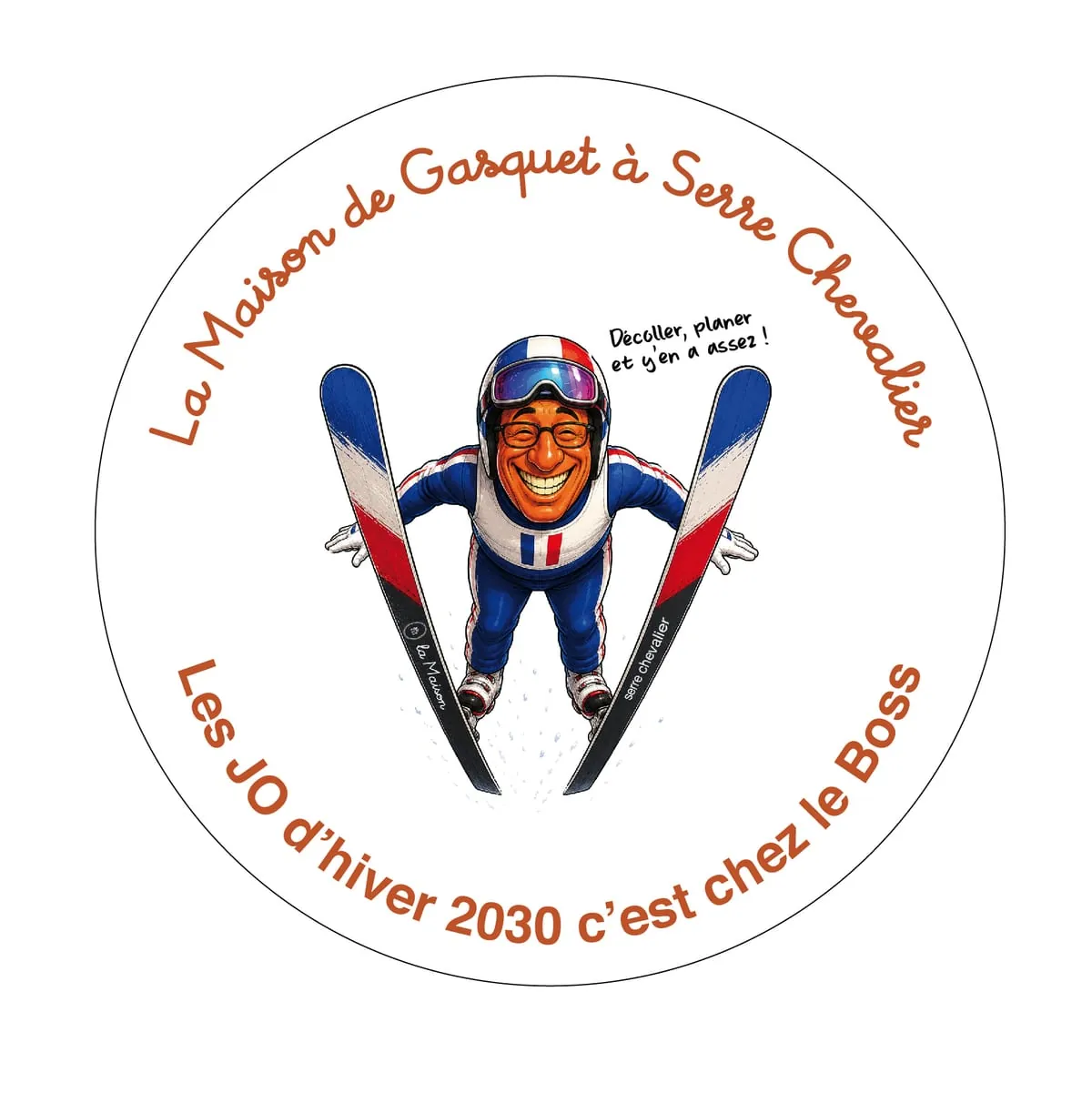 Assiette collector La Maison Gasquet — modèle saut à ski